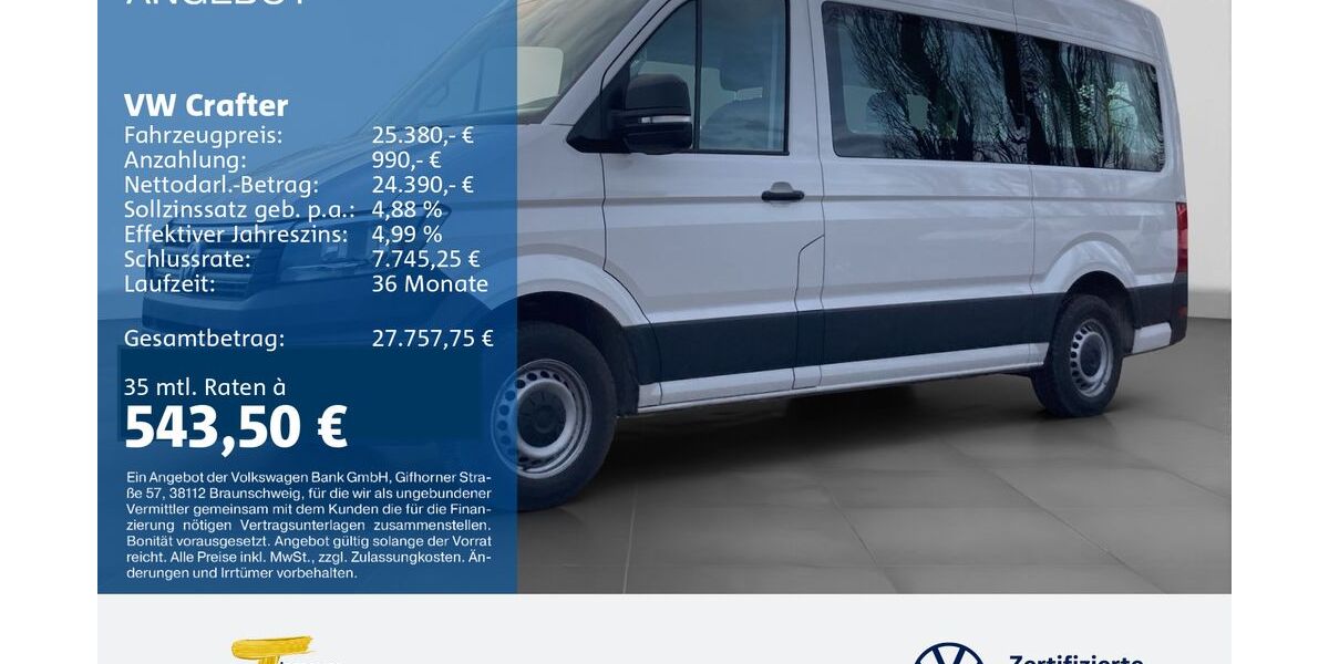 VW Crafter 147.755 km 24.840 &euro; Bochum 44892