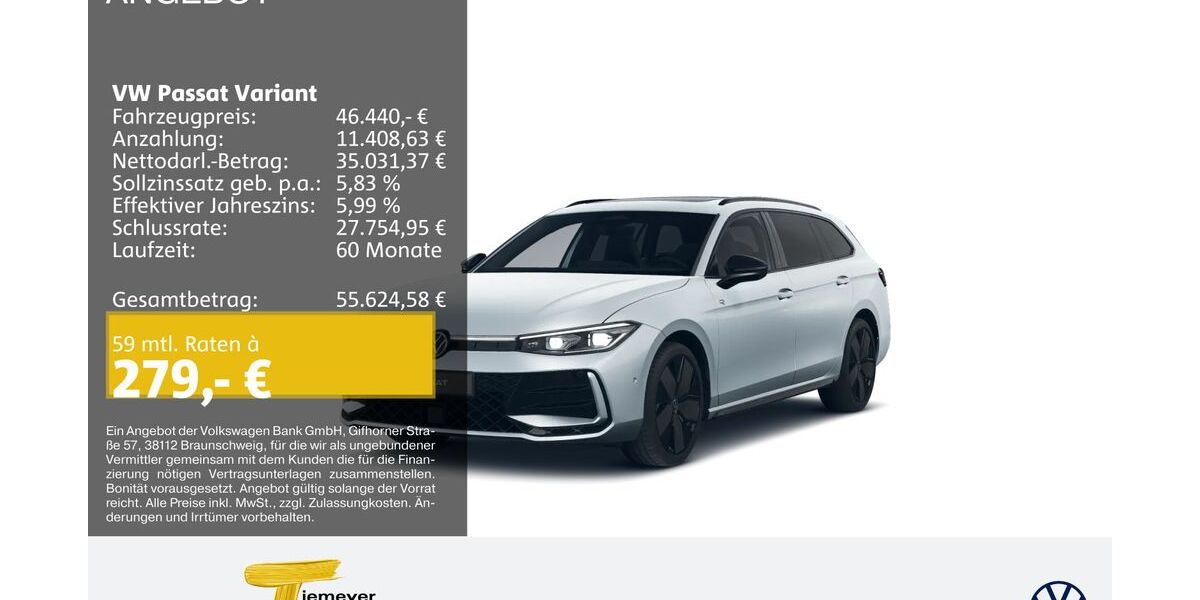 VW Passat Variant 2.998 km 45.880 &euro; Bochum 44892