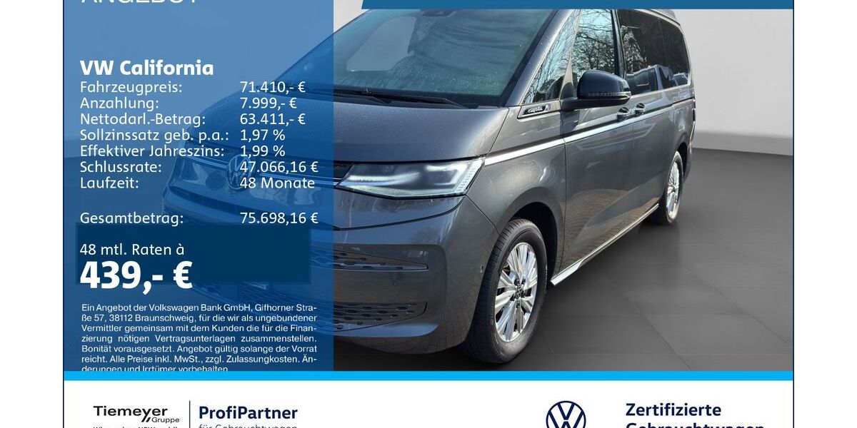 VW T7 California 21.446 km 69.960 &euro; Recklinghausen 45663