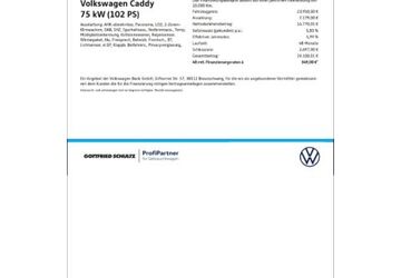 VW Caddy 50.454 km 23.950 &euro; Essen 45307