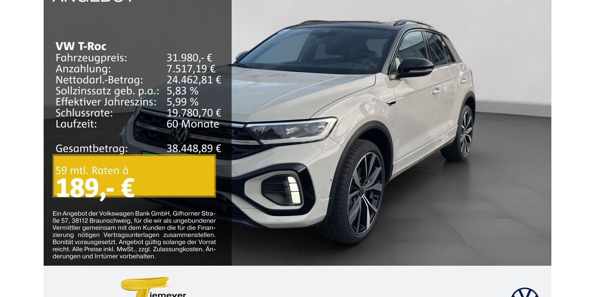 VW T-Roc 4.999 km 30.870 &euro; Duisburg 47059