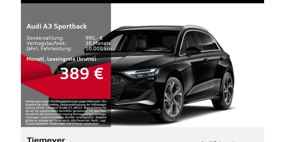 Audi A3 12.496 km 41.950 &euro; Oberhausen 46047