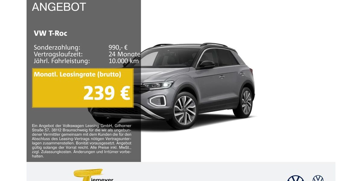VW T-Roc 12.055 km 30.190 &euro; Marl 45770
