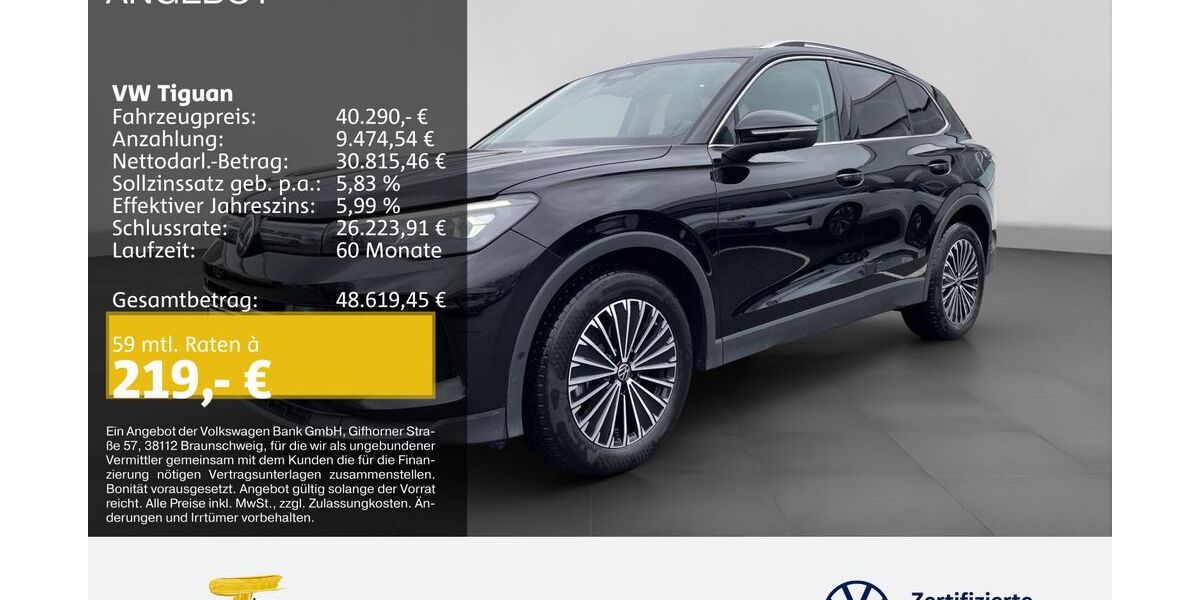 VW Tiguan 21.500 km 39.790 &euro; Duisburg 47059