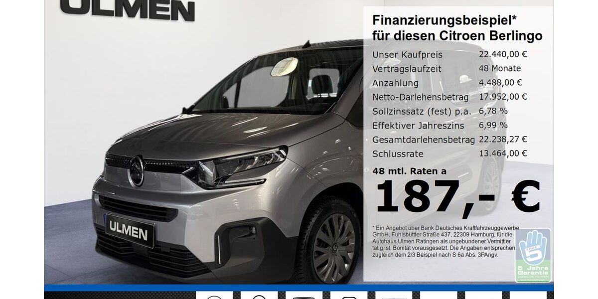 Citroen Berlingo 47.842 km 22.440 &euro; Ratingen 40880