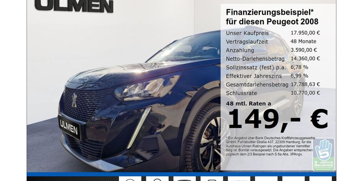 Peugeot 2008 48.580 km 17.950 &euro; Ratingen 40880