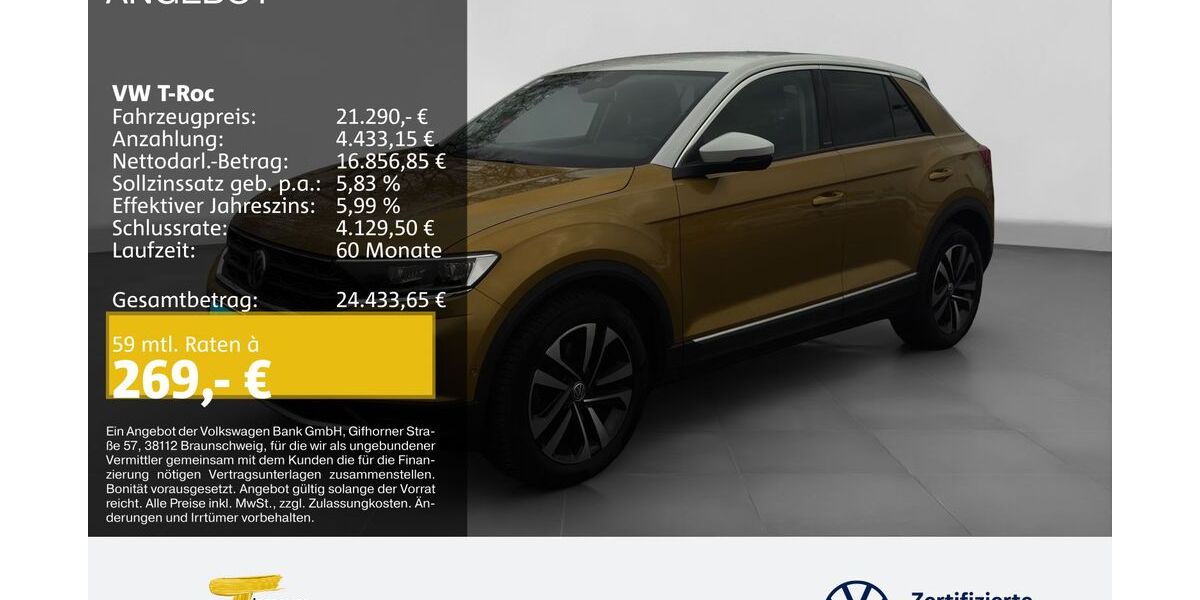 VW T-Roc 51.979 km 20.780 &euro; Duisburg 47059