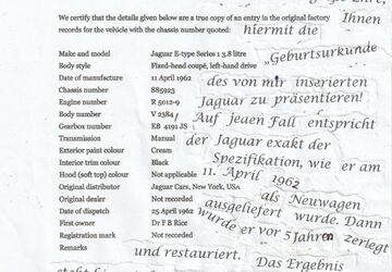 Jaguar E-Type 79.142 km 144.500 &euro; Mettmann 40822