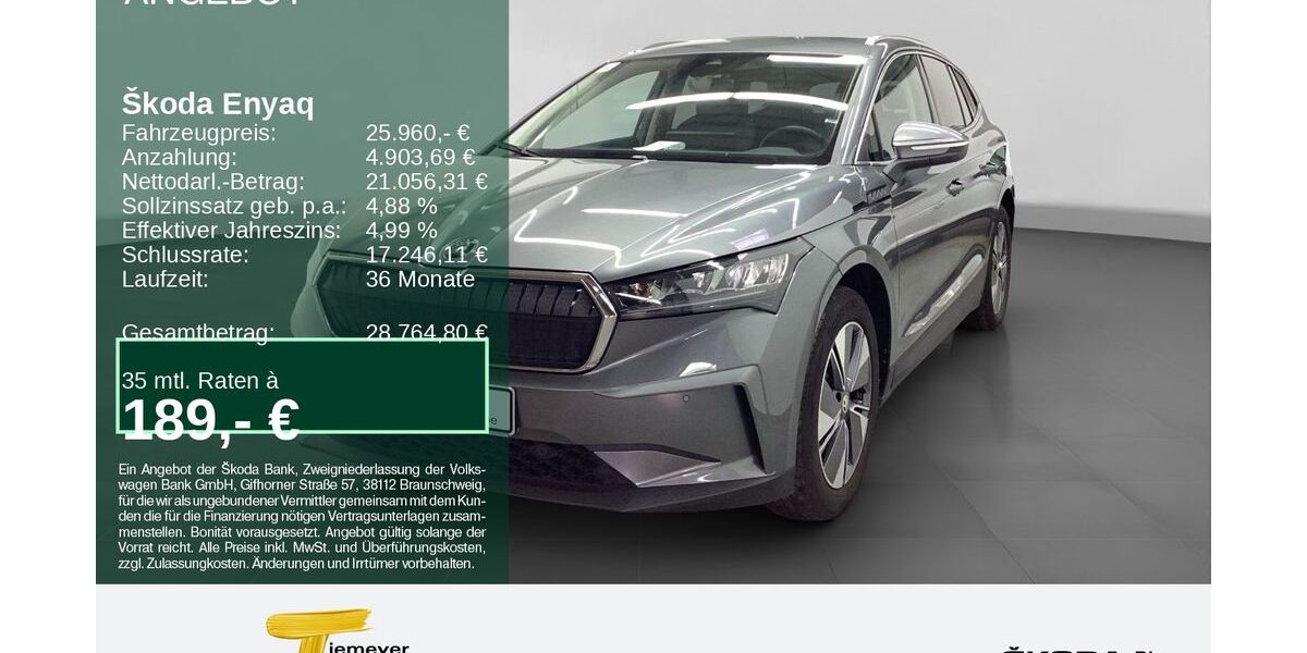 Skoda Enyaq 102.388 km 24.680 &euro; Bochum 44809