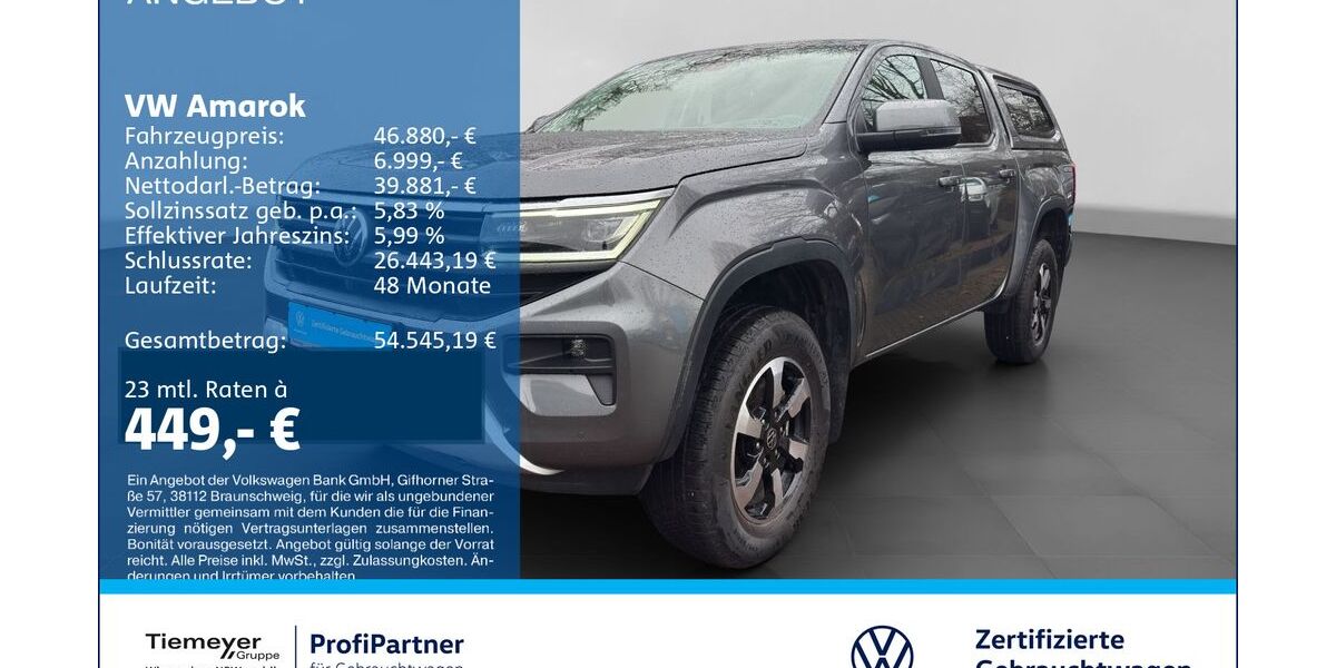 VW Amarok 16.957 km 44.630 &euro; Recklinghausen 45663