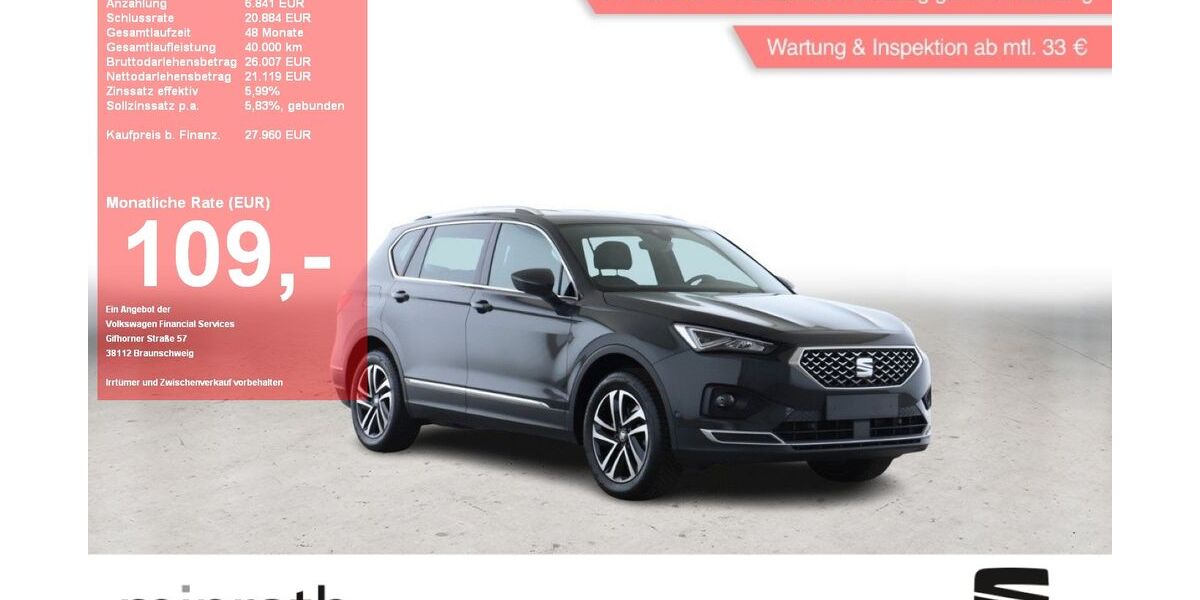Seat Tarraco 56.880 km 26.710 &euro; Moers-Hülsdonk 47441