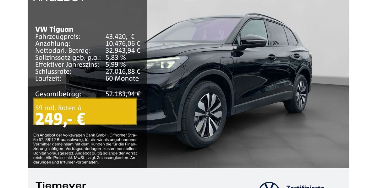 VW Tiguan 4.990 km 43.420 &euro; Bochum 44892